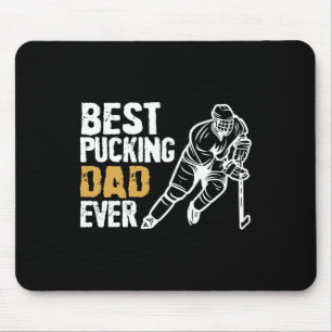 Bester Puckender Papa Aller Retro-Eishockey-Traine Mousepad