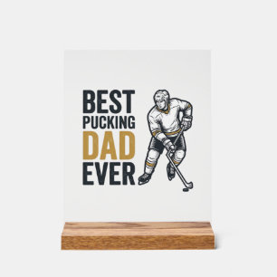 Bester Pucking-Vater Aller Zeiten Hockey-Vater-Shi Acrylschild