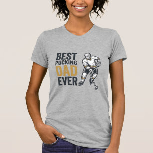 Bester Pucking Vater Aller Zeiten Hockey-Vater-Shi T-Shirt
