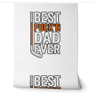 Bester Puck'n Dad Ever Hockey Vater Vector Design_ Tapete