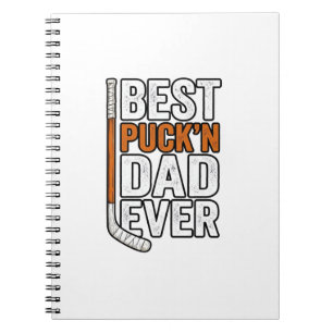 Bester Puck'n Dad Ever Hockey Vater Vektor Design_ Notizblock
