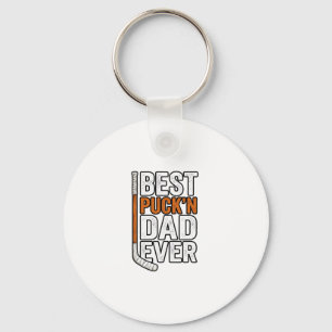 Bester Puck'n Dad Ever Hockey Vater Vektor Design_ Schlüsselanhänger
