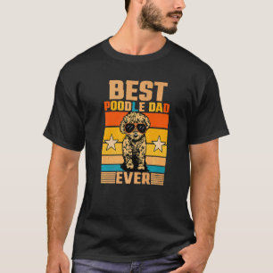 Bester Pudel-Vater Aller Zeiten Retro-Hundebesitze T-Shirt