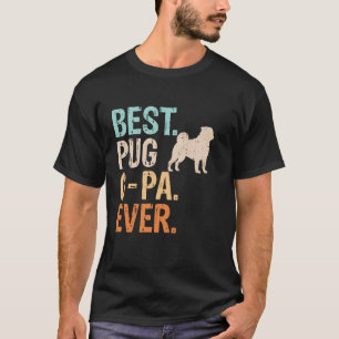 Bester Pug-Opa Aller Hundeliebhaber Opa Lustig Ret T-Shirt