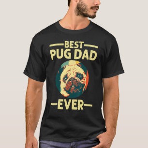 Bester Pug Papa Aller Zeiten Für Pug-Hund Haustier T-Shirt
