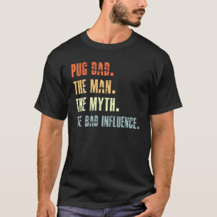 Bester Pug-Vater Aller Zeiten Hund Tier Mann M T-Shirt