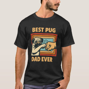Bester Pug-Vater Aller Zeiten Pug-Besitzer Pug-Lie T-Shirt