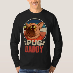 Bester Pug-Vater überhaupt liebt Hunde Retro Vinta T-Shirt