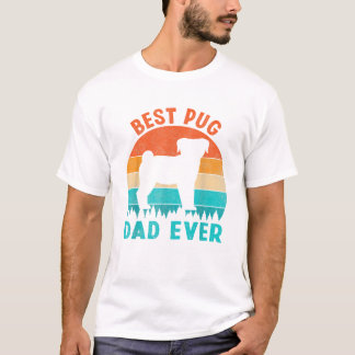 Bester Pug-Vater überhaupt Lustige Geschenke Hund T-Shirt