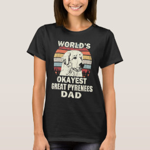 Bester Pyrenäenvater der Welt Okay Vintage Retro T-Shirt