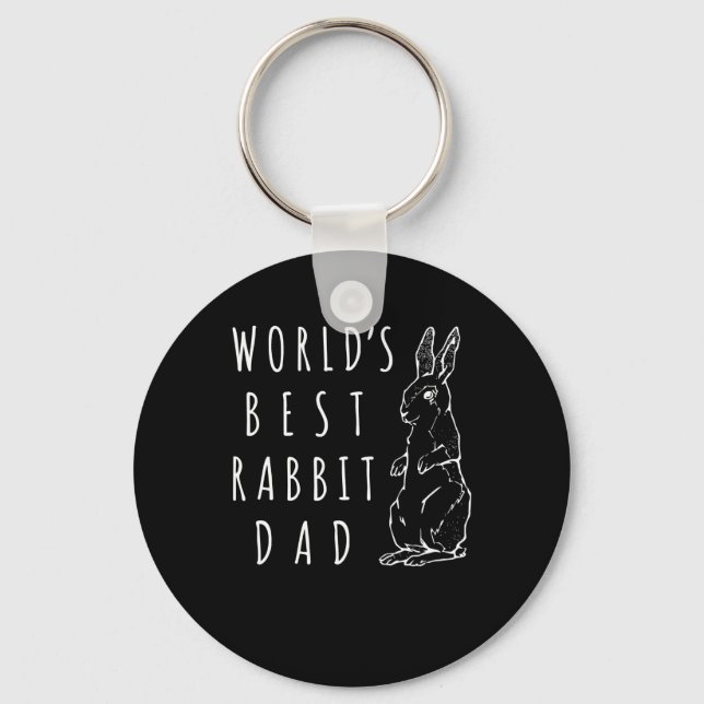 Bester Rabbit Vater , Weltklasse Bester Vater Bekl Schlüsselanhänger (Vorderseite)