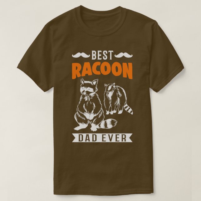 Bester Racoon-Vater je Raccoon T-Shirt (Design vorne)