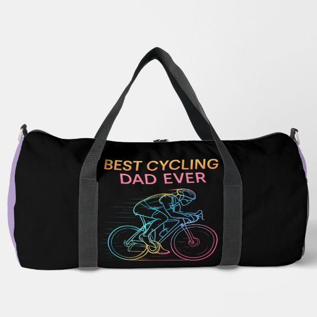 Bester Radfahrer-Vater überhaupt Duffle Bag (Vorderseite)