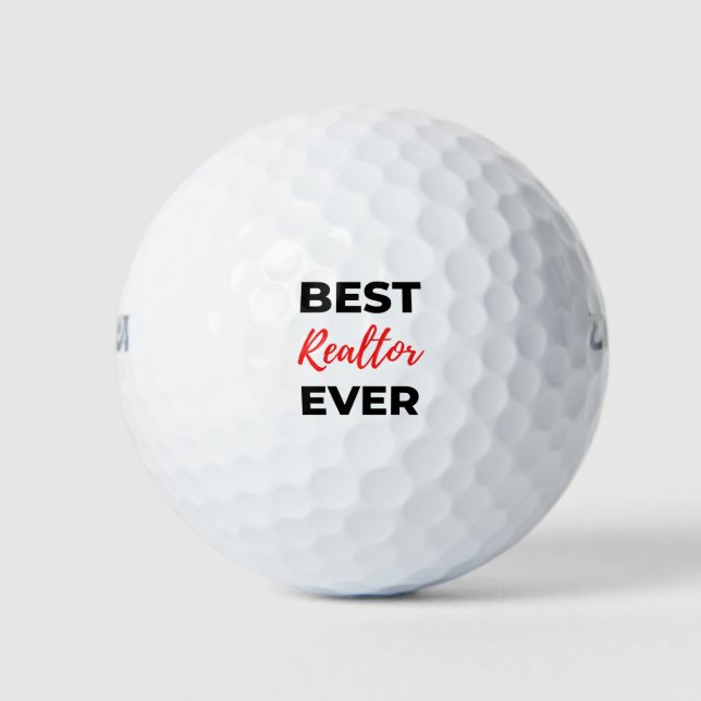 Bester Realtor je 2 Golfball (Vorderseite)