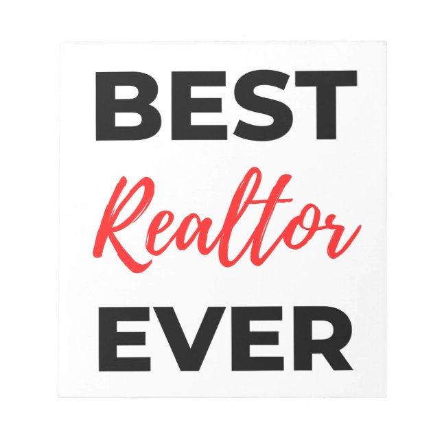 Bester Realtor je 2 Notizblock (Vorderseite)