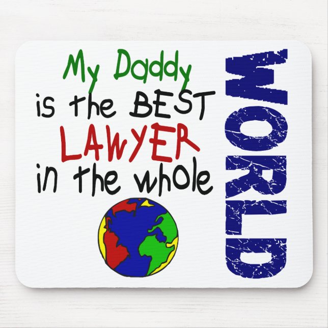 Bester Rechtsanwalt in Welt 2 (Vati) Mousepad (Vorne)