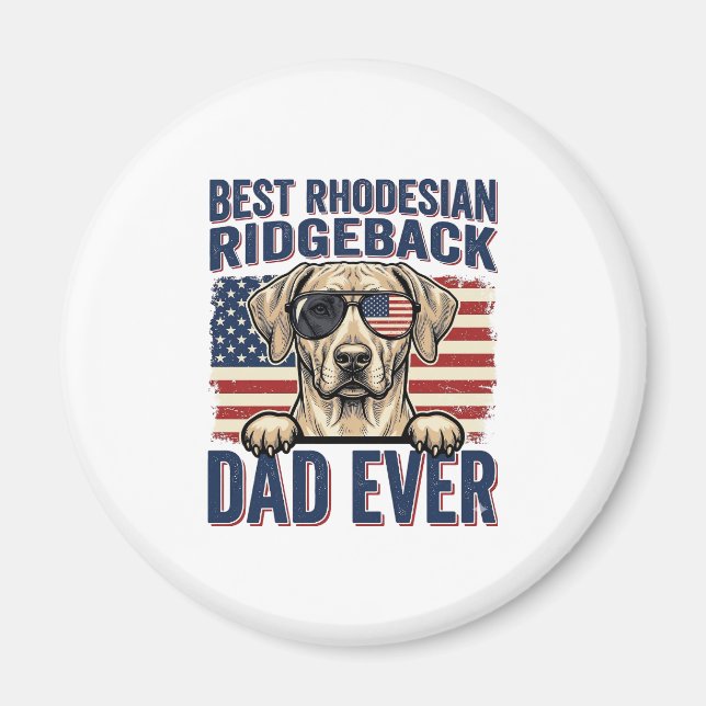 Bester Rhodesian Ridgeback-Vater aller Zeiten Vint Magnet (Vorne)