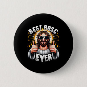 Bester Rosc Aller Lustiger Ostern Jesus Christlich Button