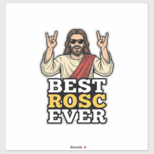 Bester Rosc Aller Zeiten Vintage Rock Hand Religiö Aufkleber