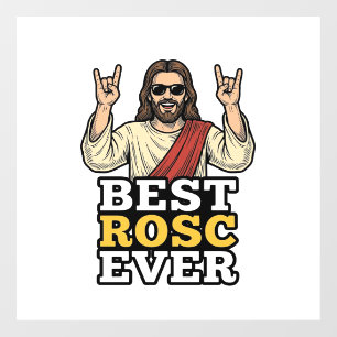 Bester Rosc Aller Zeiten Vintage Rock Hand Religiö Fensteraufkleber