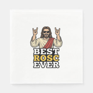Bester Rosc Aller Zeiten Vintage Rock Hand Religiö Serviette