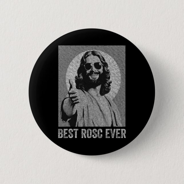 Bester Rosc je Spaß Ostern Jesus Krankenschwester  Button (Vorderseite)