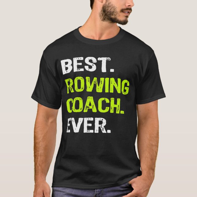 Bester ROWING COACH Ever Funny Gift Premium T-Shirt (Vorderseite)