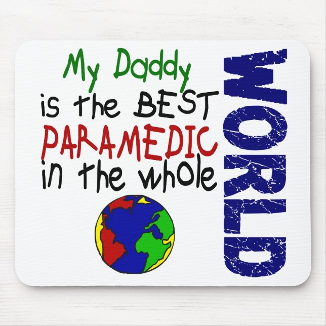 Bester Sanitäter in Welt 2 (Vati) Mousepad (Vorne)