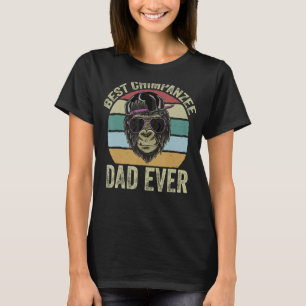 Bester Schimpanse Vater Monkey Chimp Ape Wildlife  T-Shirt