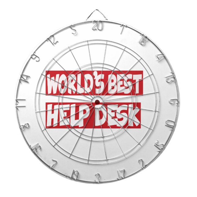 Bester Schreibtisch der Welt Hilfs Dartscheibe (vorne)