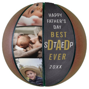 Bester Schritt Vater Glückwunsch Vater's Day 3 Fot Basketball