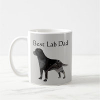 Bester schwarzer Lab Dad Kaffeebecher Anpassen Lab