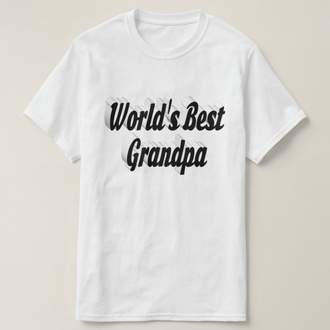Bester schwarzer Opa-Text T-Shirt (Design vorne)