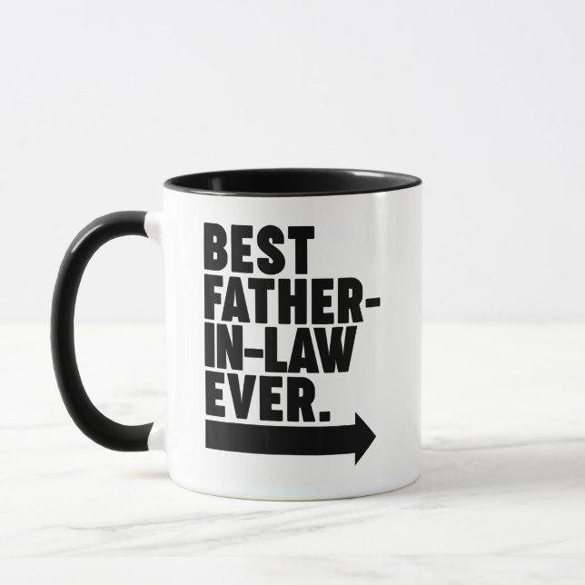 Bester Schwiegervater je Tasse (Links)