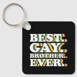 Bester schwuler Bruder aller Zeiten Familie LGBTQ  Schlüsselanhänger