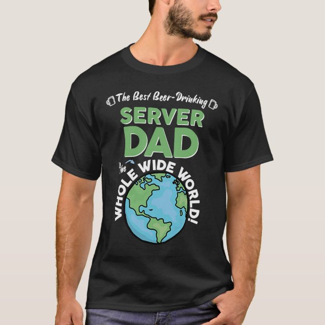 Bester Server-Vater in der ganzen Welt T-Shirt (Vorderseite)