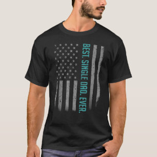 Bester Single Vater je amerikanische Flagge für Va T-Shirt