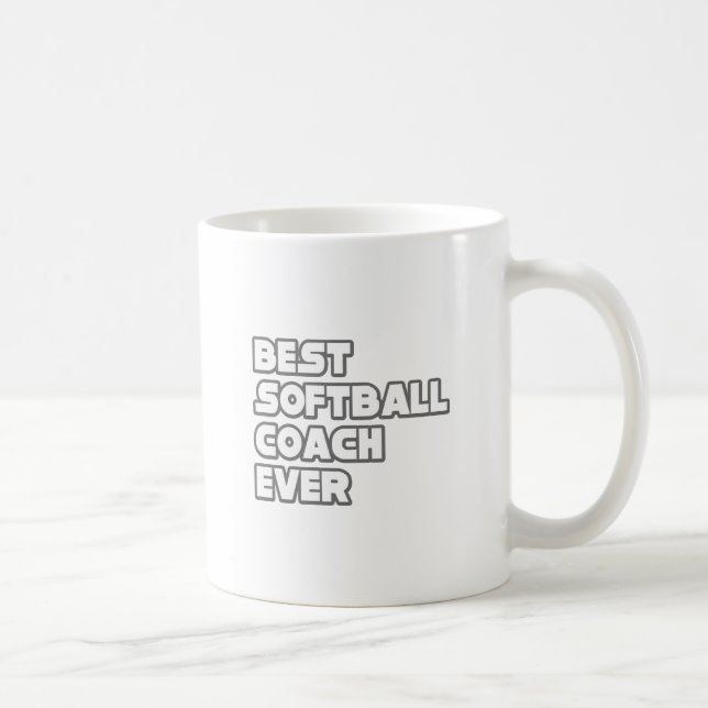 Bester Softball-Coach je Kaffeetasse (Rechts)