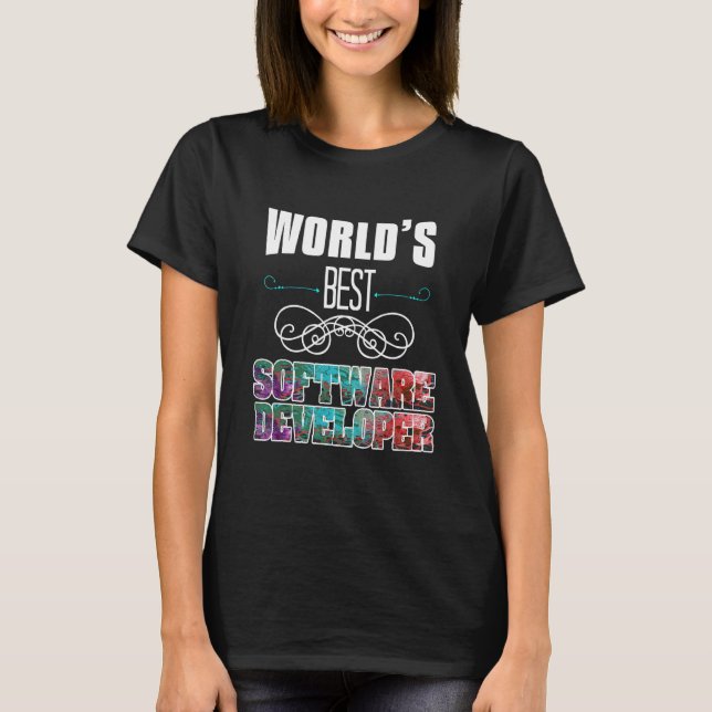 Bester Softwareentwickler der Welt T-Shirt (Vorderseite)