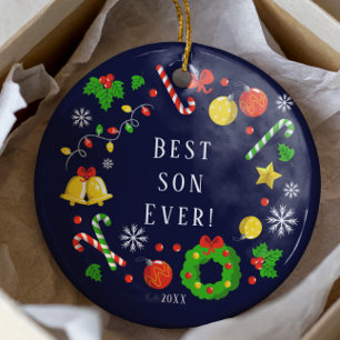 Bester Sohn Aller Zeiten Weihnachtsdekoration Keramik Ornament