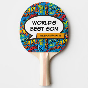 Bester Sohn der Welt Cool Lustiger Comic Modern Tischtennis Schläger
