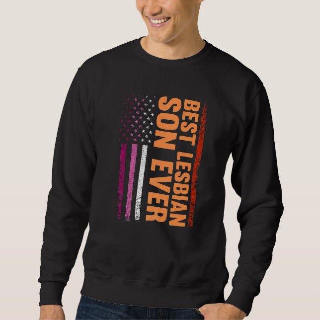 Bester Sohn je Pride Month Lgbt Sweatshirt (Vorderseite)