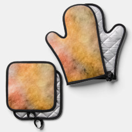 Bester Solid Color Silver Quiltierte Wärmeschutz Ofenhandschuh & Topflappen-Set