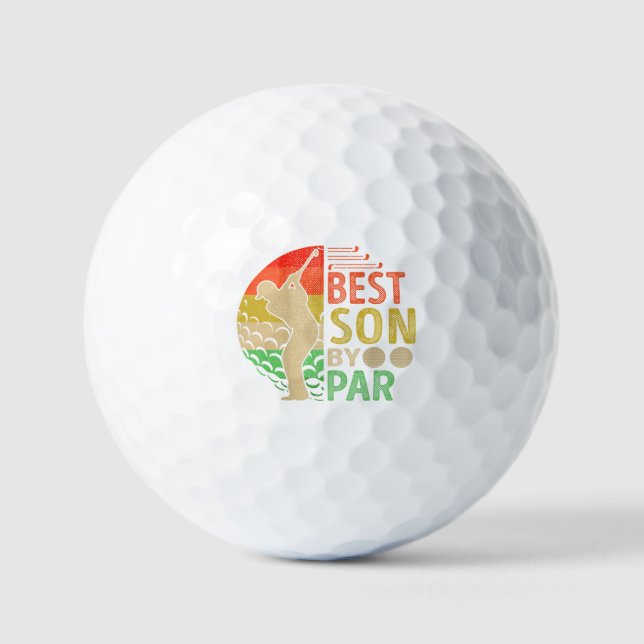 Bester Son Par Golf Golfer Golfball (Vorderseite)