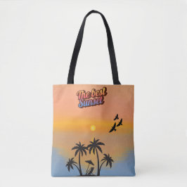 Bester Sonnenuntergang. Tasche