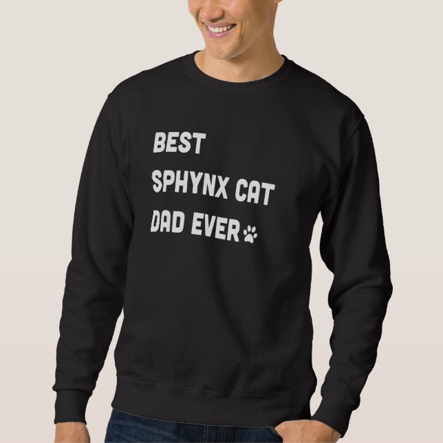 Bester Sphynx-Katzendaddy für Männer Katze Sweatshirt (Vorderseite)