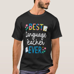 Bester Sprachlehrer Allerliebster Lehrer Danke T-Shirt