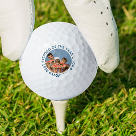 Bester Stepdad des Jahres | Runder Foto Golfball