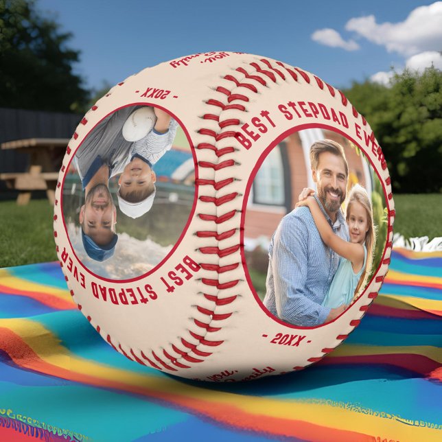 Bester Stepdad je 4 Fotos Vatertag Baseball (Von Creator hochgeladen)