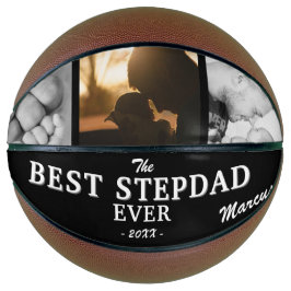 Bester Stepdad je Vater Keepake 3 Foto Basketball